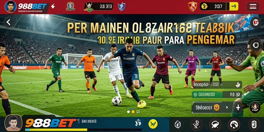 Screenshot utama 988BET menampilkan pemain yang sedang bertanding.