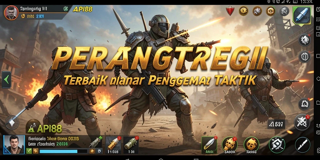 Screenshot menunjukkan aksi strategi mendebarkan dalam API88.