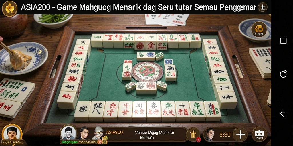 Gameplay ASIA200 yang mengasyikkan dalam permainan Mahjong.