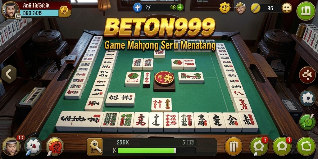 Tampilan menarik dari gameplay Mahjong di BETON999.