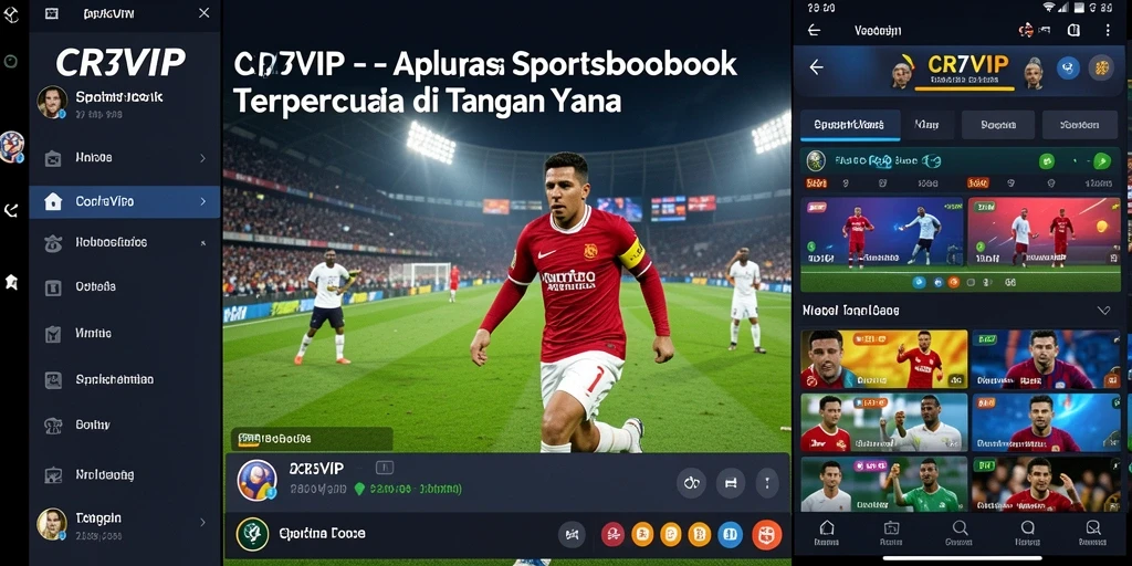 Tampilan antarmuka pengguna aplikasi CR7VIP dengan opsi taruhan yang menarik.