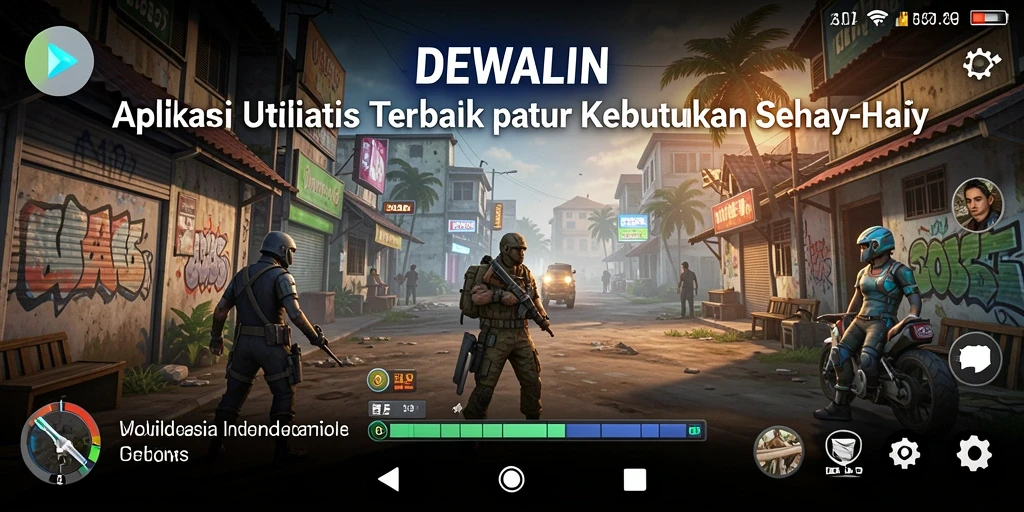Tangkapan layar utama DEWALIN menampilkan fitur utilitas yang lengkap dan mudah digunakan.