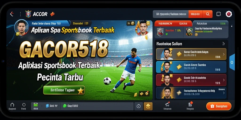 Tampilan antarmuka GACOR518 saat melakukan taruhan olahraga secara langsung.