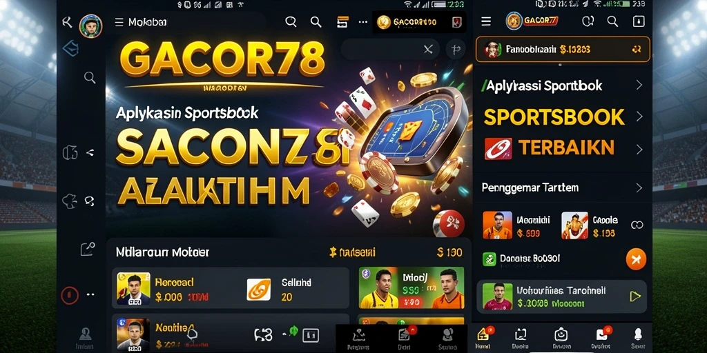 Tampilan gameplay Sportsbook GACOR78 yang menarik dan interaktif.