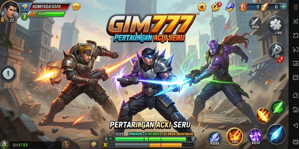 Screenshot menunjukkan aksi seru dalam permainan GIM777 yang mendebarkan.
