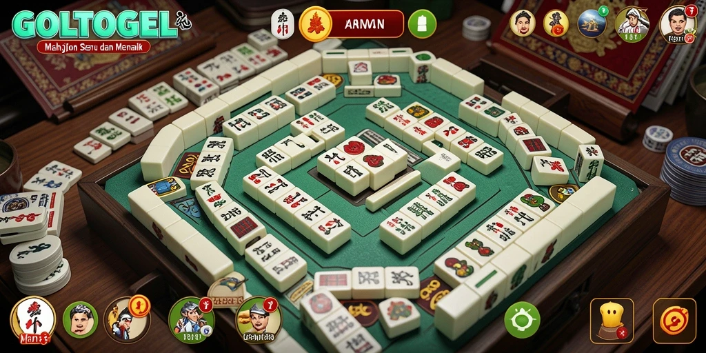 Screenshot GOLTOGEL menampilkan gameplay Mahjong yang seru dan menantang.