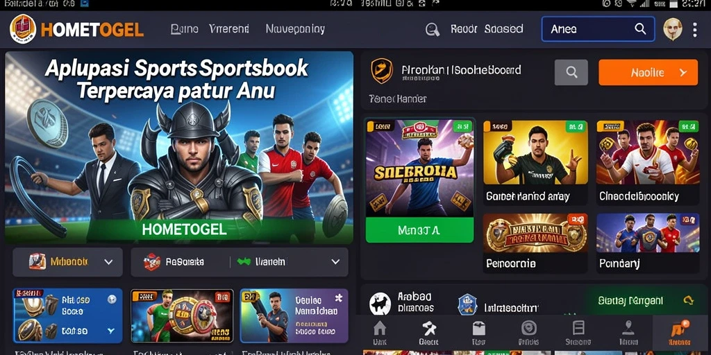 Screenshot HOMETOGEL menampilkan gameplay taruhan yang seru dan interaktif.