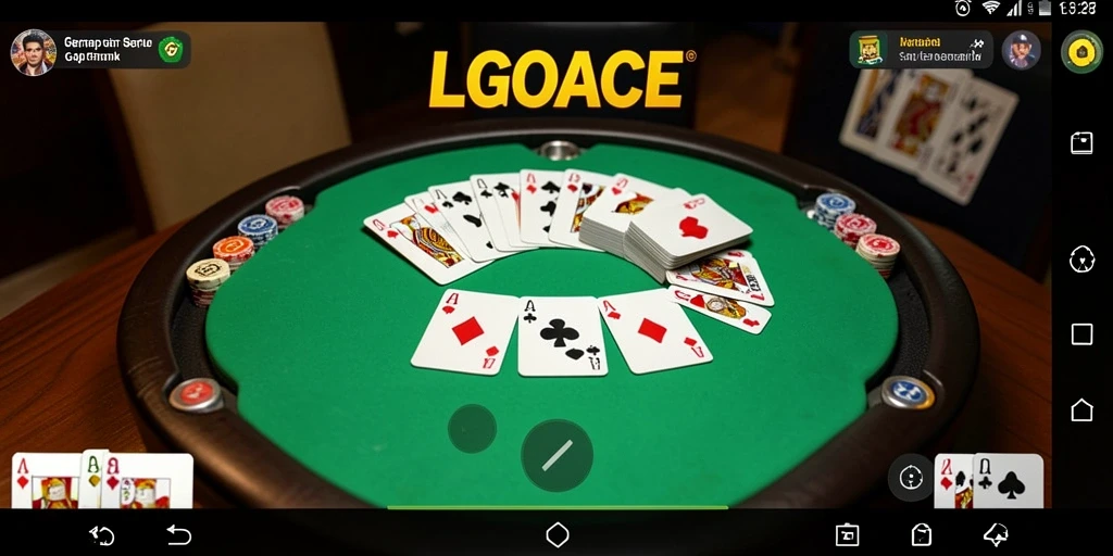 Tampilan gameplay LGOACE yang menarik dan interaktif dalam permainan Gaple.
