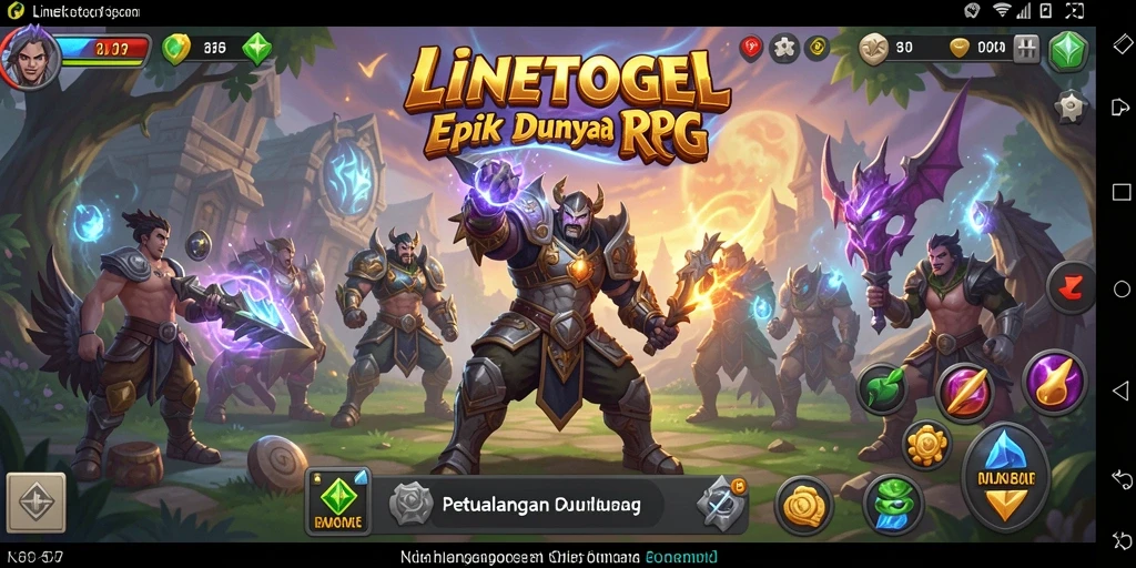 Tangkap aksi seru dalam gameplay RPG LINETOGEL.