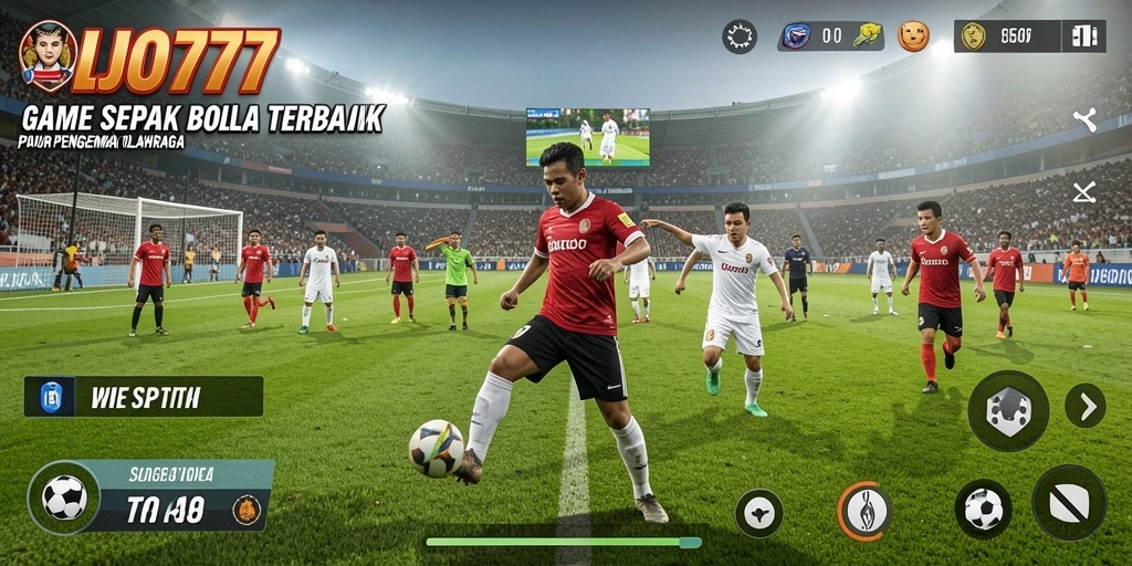 Tampilan gameplay mendebarkan dalam LJO777, tunjukkan skill sepak bola Anda!