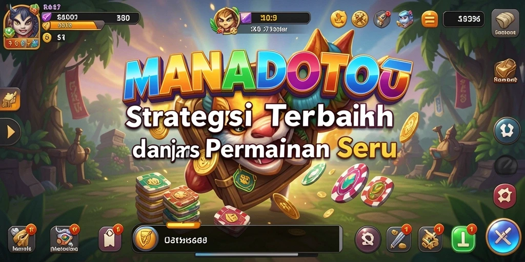 Tampilan gameplay menarik dari MANADOTOTO dengan aksi strategi yang dinamis.