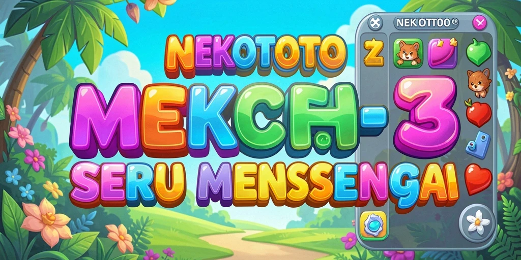 Tampilan gameplay seru NEKOTOTO dengan warna-warni ceria.