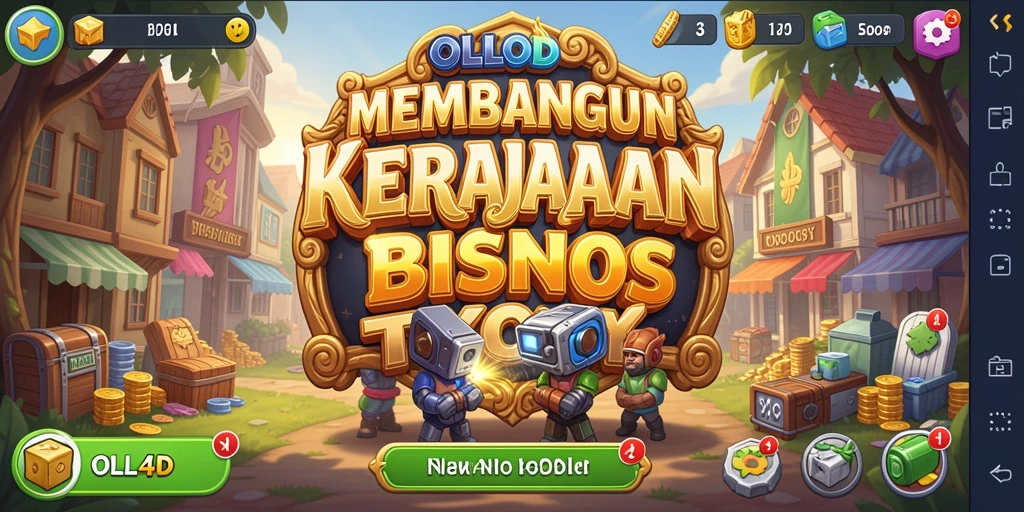 Tampilan gameplay OLLO4D yang menunjukkan aktivitas bisnis Tycoon.