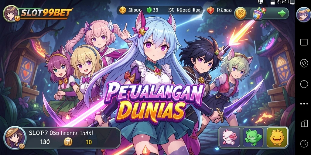 Tampilan gameplay SLOT99BET yang dinamis dan penuh warna.