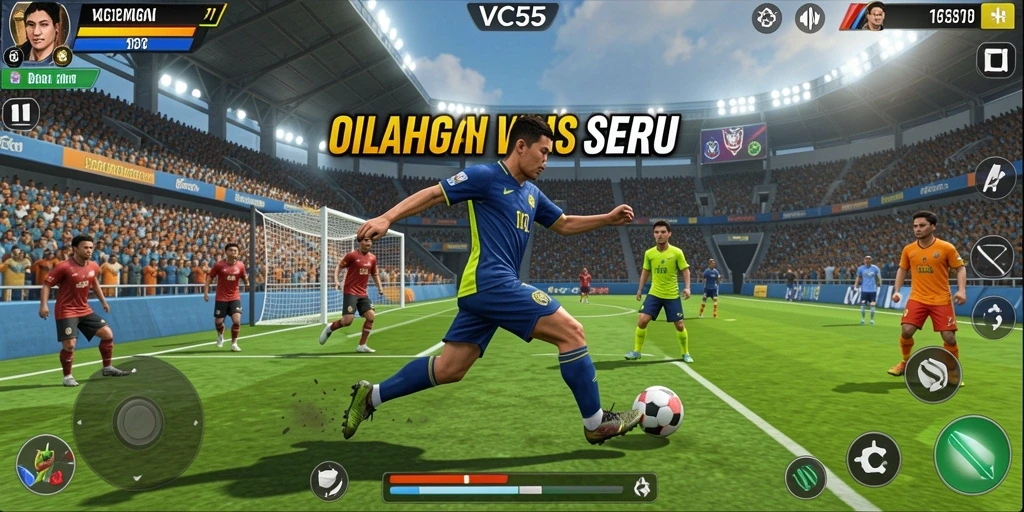 Tampilan gameplay VC55 yang mengesankan dalam olahraga.